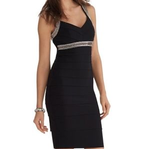 WHBM Instantly Slimming Beaded Cocktail Dress